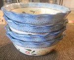 Set Of 4 Temp-tations Heritage 7" X 3" Cereal Soup Serving Bowls. Fixed Price $31.99.