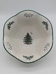 Spode Christmas Tree Hexagonal Nut Bowl 7 Inch Dishwasher Safe. Fixed Price $15.00.
