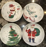 4 Target Wondershop 2019 Melamine Christmas Bowls Santa Snowman Reindeer Tree. Fixed Price $24.99.