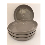 Le Creuset Stoneware Gray Dinnerware Pasta Bowl 4-PIECE Dishwasher Safe. Fixed Price $60.72.