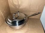 360 Cookware 2QT Stainless Steel Saucepan Crafted Usa. Fixed Price $199.99.