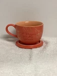 Orange Abbey Press Coffee Cup Mug With Lid/ Coaster Prayer For My Friend. Fixed Price $15.99.