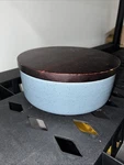 Libbey Urban Story Ceramic Bowl With Lid, Medium, Blue. Fixed Price $24.99.