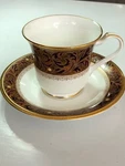 Noritake Xavier Gold Cup And Saucer Bone China 4819N Made Japan. Fixed Price $29.99.
