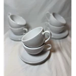 Coffee Bar By Konitz White Ceramic Cup & Saucer Set, Service For 6. Fixed Price $36.00.