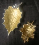 Julia Knight Holly Sprig - Handcradted India Set Of Two Bowls. Fixed Price $30.00.