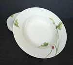 Set Mikasa Optima Classic Calla Large Rim Soup Bowls 1/8" Y4109 Fine China. Fixed Price $54.95.