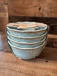 New Lenox French Perle Melamine Aqua All Purpose Bowls Set Of 4. Fixed Price $44.00.