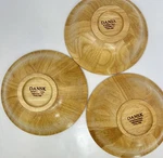 Set Of Dansk International Designs Wooden Med Serving Bowls Light 8 X3. Fixed Price $29.00.