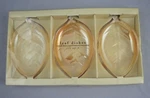 Pier 1 One Imports Leaf Dishes Set Candy Nuts 3 Gold Contemporary Carnival Glass. Fixed Price $9.59.