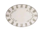 Better Homes & Gardens 18" Oval Melamine Serving Tray Grey Floral. Fixed Price $29.68.