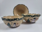 Abc Distributing Nesting Mixing Serving Bowls Country Snowman Set Of 3. Fixed Price $19.99.