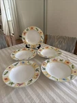 5) Waverly Second Spring 9" Soup Salad Cereal Bowls. Fixed Price $38.26.