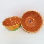 Lenox Floral Fusion Tangerine- Dessert Bowls- 2 Discontinued. Fixed Price $32.00.