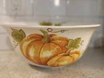 Maxcera Pumpkin Harvest Serving Bowl Fall Autumn Ceramic 12 Thanksgiving Decor. Fixed Price $19.99.