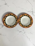 Sasaki Astrakan Soup Bowls Set 2 Carin Colombo Porcelain Pasta Rimmed Dish. Fixed Price $21.00.