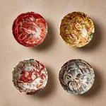 John Derian Fall Stoneware Condiment Bowls Set Of 4- Floral Nwt. Fixed Price $27.00.