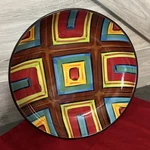 Vtg Brio Large Bowl, Hand Painted By Gail Pittman Retired 2009 Southern Living. Fixed Price $23.00.