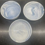 SET/3 Artisanal Kitchen Supply Coupe Marble Blue - 6" Soup Cereal Bowls Aks. Fixed Price $35.95.