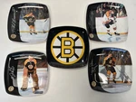 Vintage 1972 Set Of 5 Boston Bruins Melamine Plastic Candy Dish, Coin /ash Tray. Fixed Price $350.00.