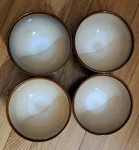 Set Of Sango Nova Brown 5 1/4" Cereal Dessert Ice Cream Soup Bowls 4933 New!. Fixed Price $35.00.