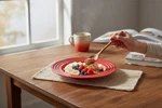 Of 2 Le Creuset Stoneware 10 Inch Pasta Bowl Flame Orange. Fixed Price $75.00.