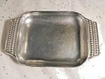 Wilton Armetale Flutes & Pearls Toaster Oven 9.75" Bowl Tray Handle 272045 Usa. Fixed Price $69.69.
