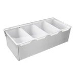 New Star Foodservice 48025 Stainless Steel 4-COMPARTMENT Condiment Dispenser. Fixed Price $55.31.