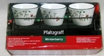 Pfaltzgraff Winterberry Set 3 Dip Condiment Sauce Bowls W/ Wire Rack New Box. Fixed Price $38.88.