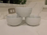 Close-out (3) Better Homes & Gardens Sophia White Beaded Cereal Bowls. Fixed Price $20.00.
