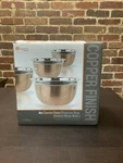 4-PIECE Set Of Imperial Home Copper Finish Stainless Steel German Mixing Bowls. Fixed Price $30.00.