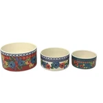The Pioneer Woman Dazzling Dahlias Ceramic Nesting Bowls Containers 3 Pc Set. Fixed Price $39.68.