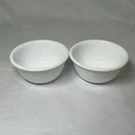 2 Corelle 6OZ. Vitrelle Glass Winter Frost Ramekin Bowl Used. Fixed Price $28.50.