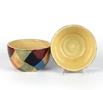 Tabletops Unlimited Barcelona Diamonds, Set/s Of 2 Cereal Bowls, Mint/unused!. Fixed Price $23.95.