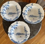 3 Juliska Ceramic Country Estate Boat House Delft Blue Soup/pasta Bowl 10. Fixed Price $85.35.