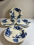 Pier 1 Melinda Cobalt Blue Fruit Earthenware Soup/salad Bowls 9.3"ITALY 4PC Nwot. Fixed Price $33.97.