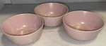 Set Of 3 Ikea Dinera Matte Light Pink 5/8" Coupe Cereal Soup Bowls 12011. Fixed Price $36.95.