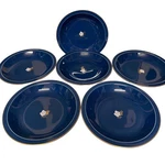 Set Of 6 Mikasa Bacchanale L4001 Cobalt Blue Fine China Soup Pasta Bowls Japan. Fixed Price $69.00.