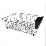 Mainstays Large Wire Dish Rack Black/chrome - 17.5" X 13.7" 5.5". Fixed Price $15.48.