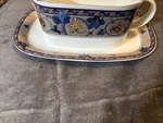 Mikasa Intaglio Bordeaux Gravy Boat And Saucer CAA34 Replacement Pieces 2. Fixed Price $15.00.