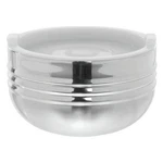 Bon Chef 2/5 Qt Cold Wave Stainless Steel Bowl - 9 7/8"DIA X 3/4"H. Fixed Price $142.00.