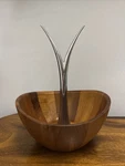 Nambe Fruit Tree Bowl Metal Banana Hanger Wooden Gorgeous Modern Mcm Unique. Fixed Price $65.00.