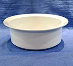 Dansk Cafe Blanc 9 1/4" White Rimmed Vegetable Bowl Thailand Excellent. Fixed Price $27.95.