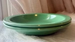 Vtg Texas Dallas Ware Melmac Bowls 7.5 Cereal Fruit Aqua Teal Green Set Of 2. Fixed Price $13.00.