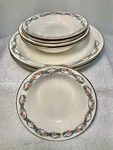 Hall Wildfire Gold Trim Bowls 8.5 Soup 5.5 Dessert 6.25 Cereal Set Of 7. Fixed Price $25.00.
