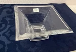 Rare Fitz & Floyd Lead Crystal Bowl Czech Republic 24% 6 Square -discontinued. Fixed Price $55.00.