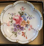 Antique Royal Crown Derby Trinket Dish, Posies, POST-1890'S Bone China. Fixed Price $13.99.