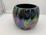 Celebrate Ceramic 6IN Iridescent Black Pumpkin Bowl BB03B01017. Fixed Price $23.79.