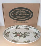 Portmeirion Vintage Holly & Ivy Turkey Platter With Box 1995. Fixed Price $124.00.