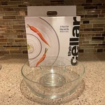 The Cellar R.h.macy & Company 2 Piece Glass Chip And Dip Set In Box. Fixed Price $29.74.